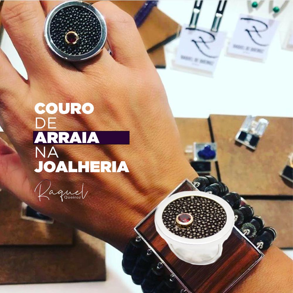 Couro de Arraia na Joalheria