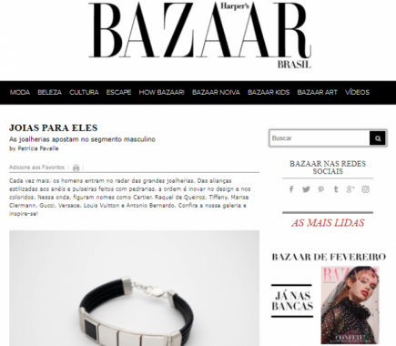 Harpers Bazaar Brasil - Joias para Eles