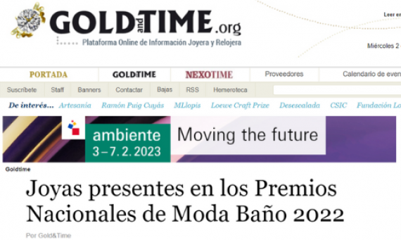 Jóias presentes nos Prémios Nacionais de Moda banho 2022