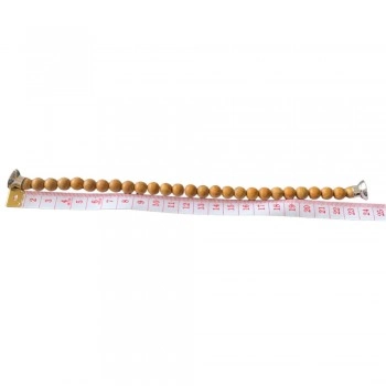 PULSEIRA JASPE MADEIRA FECHO 23 EM AÇO COM IMÃ - 21CM