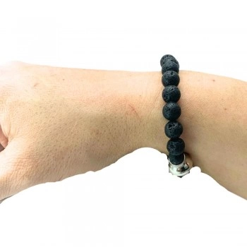 PULSEIRA EM LAVA FECHO 20 EM AÇO COM IMÃ - 19CM